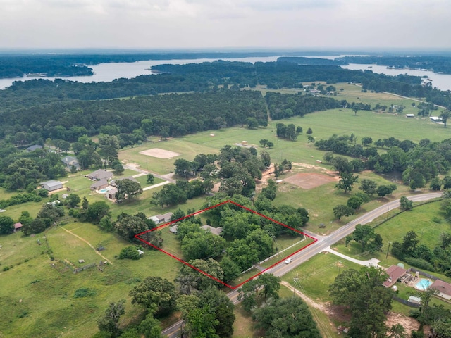 14900 Fm 848, Whitehouse, TX 75791 - overview of rural landscape featuring a nearby body of water and property boundaries highlighted