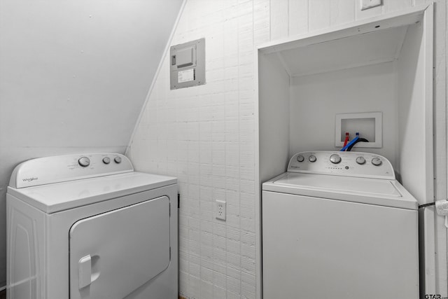 clothes washing area with hookup for a washing machine