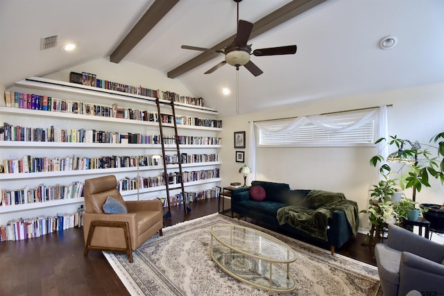 1406 Kingspark Dr, Tyler, TX 75703 - living room with a ceiling fan, wood finished floors, and recessed lighting