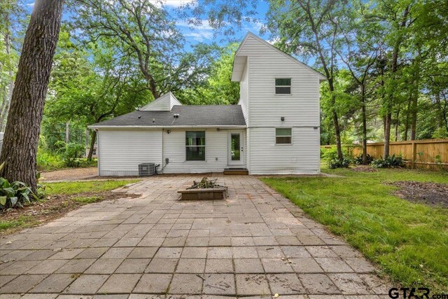 194 Debra Dr, Bullard, TX 75757 - rear view of property with a patio and cooling unit