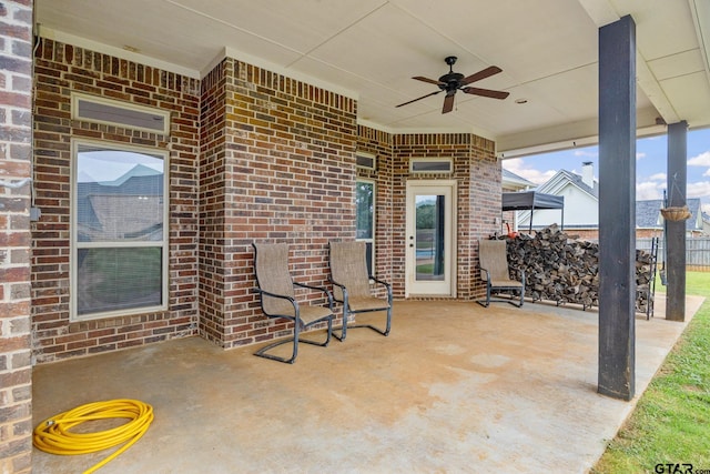 213 Coventry St, Bullard, TX 75757 - view of patio with a ceiling fan