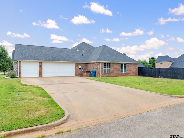 213 Coventry St, Bullard, TX 75757 - view of front of home with driveway, brick siding, an attached garage, and a shingled roof