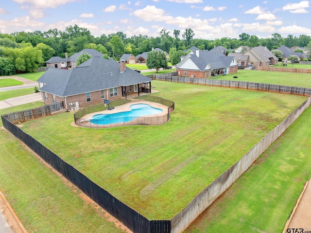 213 Coventry St, Bullard, TX 75757 - view of swimming pool featuring a fenced backyard and a residential view