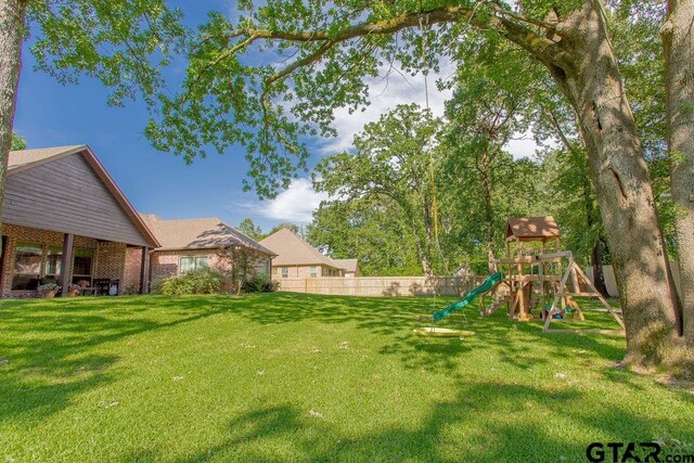 13452 Karah Ln, Lindale, TX 75771 - view of yard with a playground