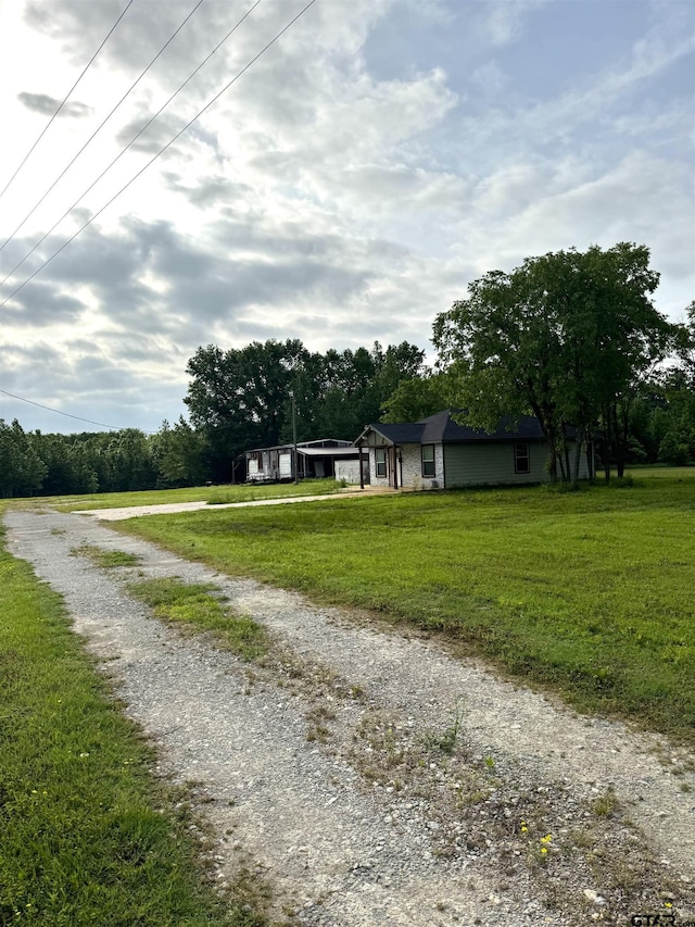 view of street with driveway