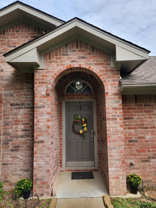 670 Frederick Cir, Flint, TX 75762 - entrance to property with brick siding and a shingled roof