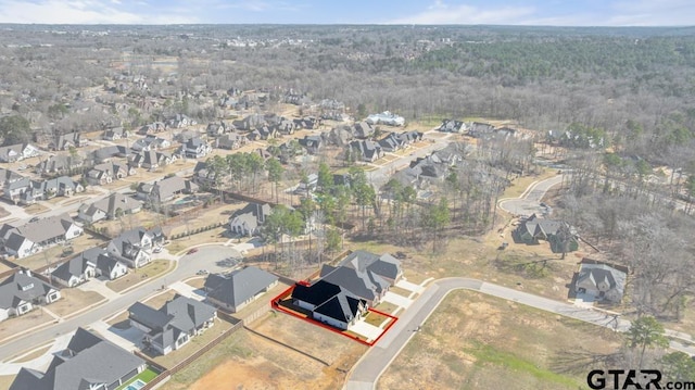 bird's eye view featuring a residential view