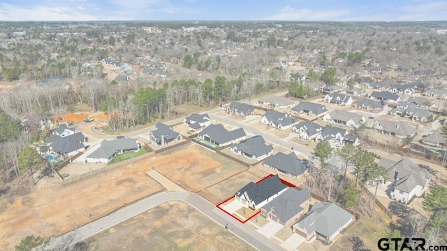 drone / aerial view featuring a residential view