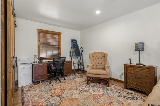 110 Vz County Road 2121, Canton, TX 75103 - office area featuring light wood-type flooring and baseboards