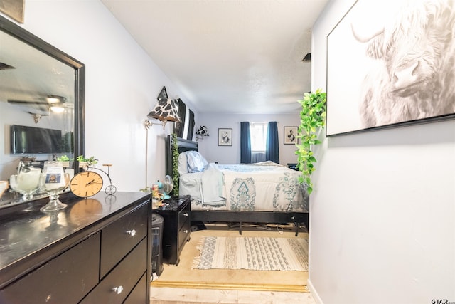 bedroom with baseboards
