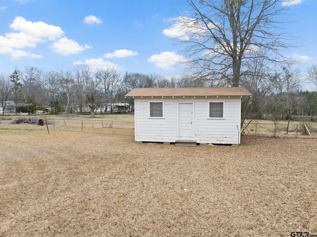 view of outdoor structure