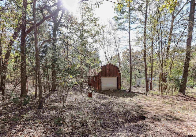 view of outdoor structure featuring a garage