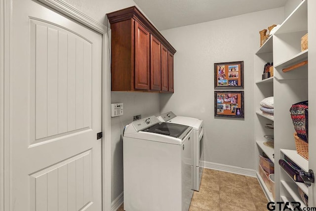 4133 Colina Trl, Tyler, TX 75707 - washroom with washing machine and clothes dryer and cabinet space