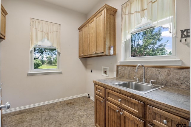 22886 County Road 422, Lindale, TX 75771 - washroom featuring electric dryer hookup, cabinet space, and washer hookup