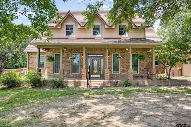 22886 County Road 422, Lindale, TX 75771 - view of front of property with brick siding and a porch