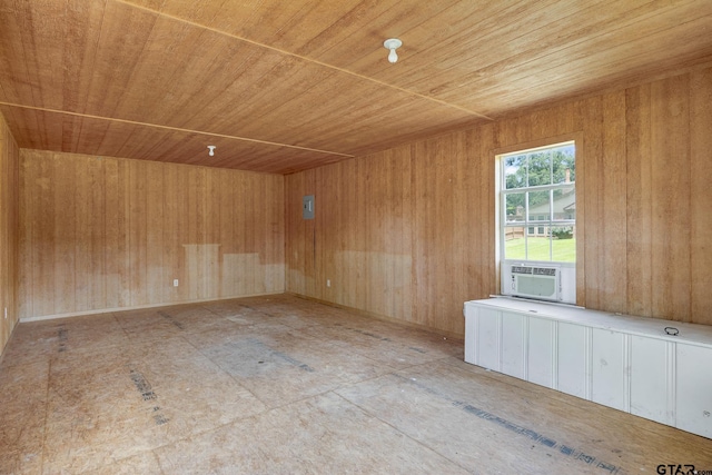 22886 County Road 422, Lindale, TX 75771 - spare room featuring wood ceiling and cooling unit