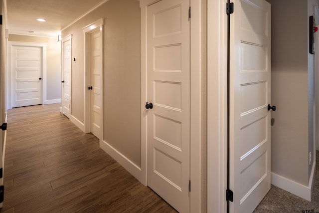 hall featuring hardwood / wood-style floors