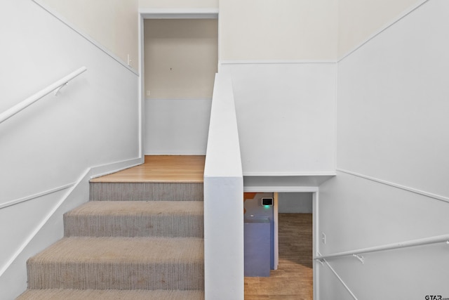 4456 Fm 2767, Tyler, TX 75708 - stairway with wood finished floors
