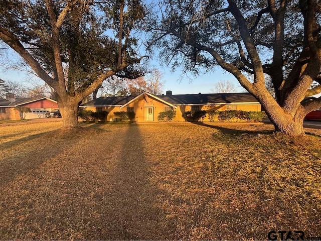 view of ranch-style home