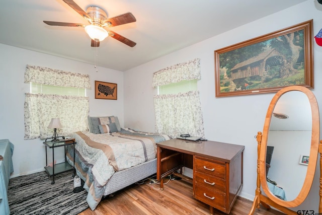 126 Jordan, Rusk, TX 75785 - bedroom featuring wood finished floors and ceiling fan