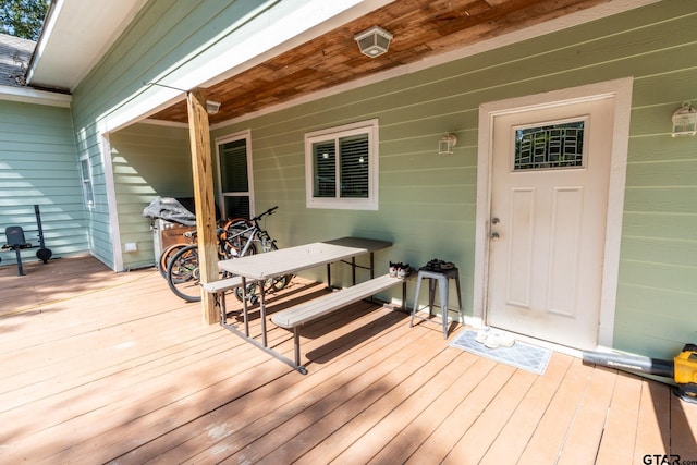 200 W Van St, Lindale, TX 75771 - view of wooden deck