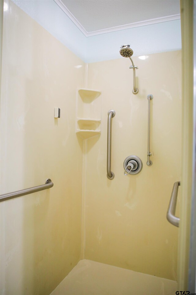 3008 Oak Knob Dr, Tyler, TX 75701 - full bath featuring a shower and crown molding