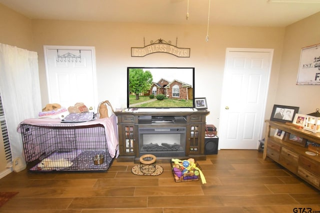 2333 Baretta Dr, Mesquite, TX 75181 - living room featuring wood finished floors