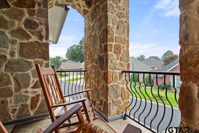 view of balcony