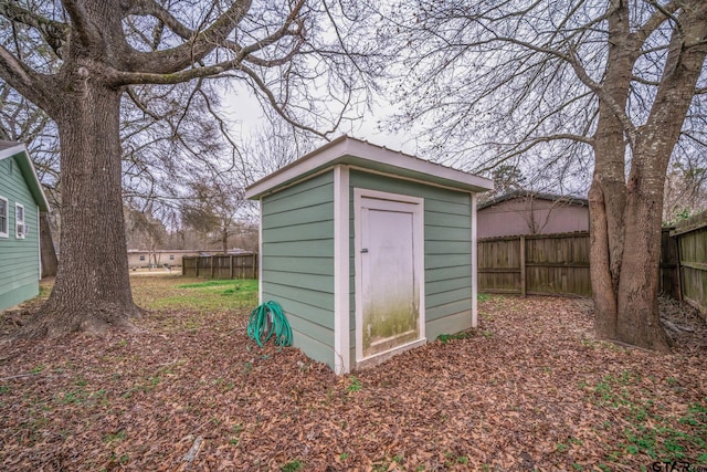 view of outdoor structure