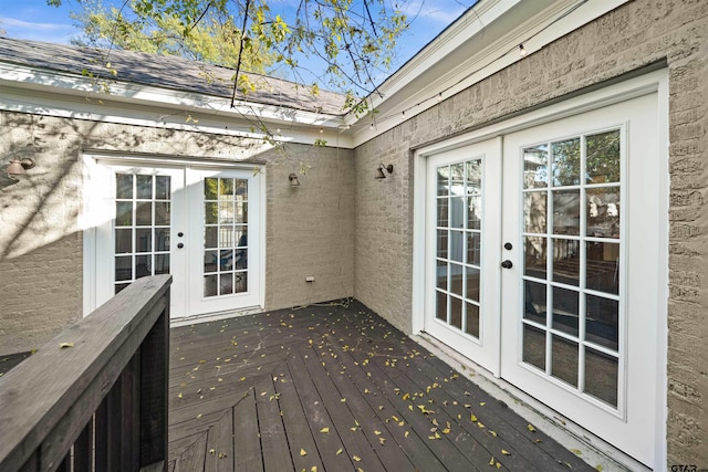 301 W Charnwood St, Tyler, TX 75701 - wooden terrace with french doors