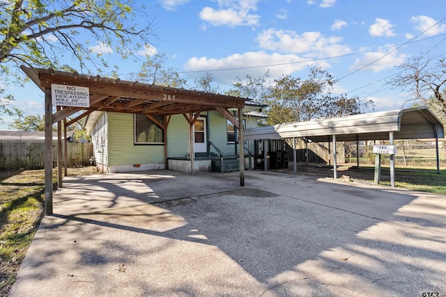 view of back of property