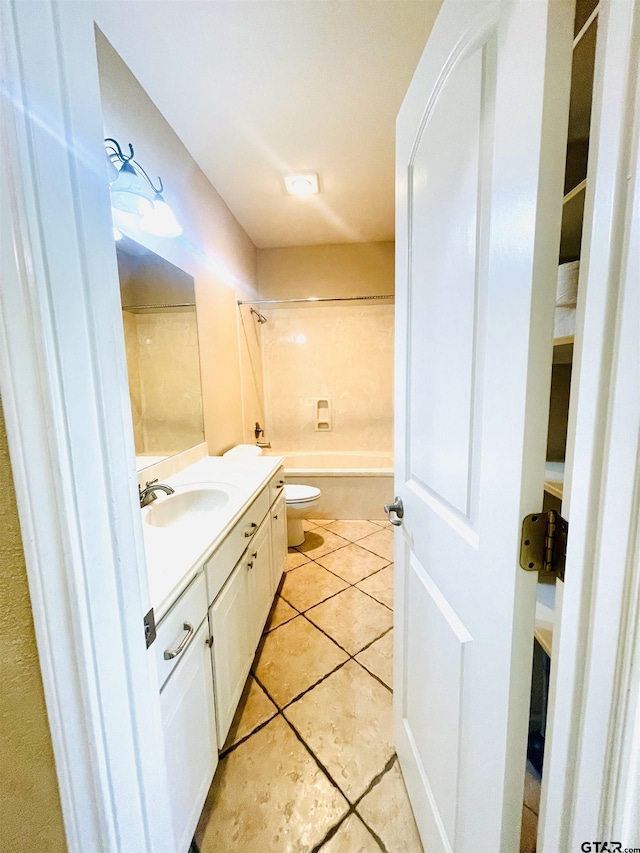 5603 Thomas Nelson Dr, Tyler, TX 75707 - full bath with vanity, tile patterned flooring, and shower / tub combination