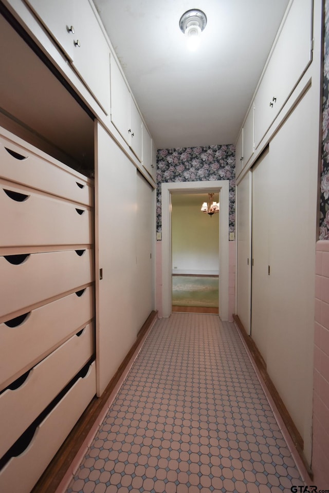510 E Longview St, Arp, TX 75750 - hallway with wallpapered walls