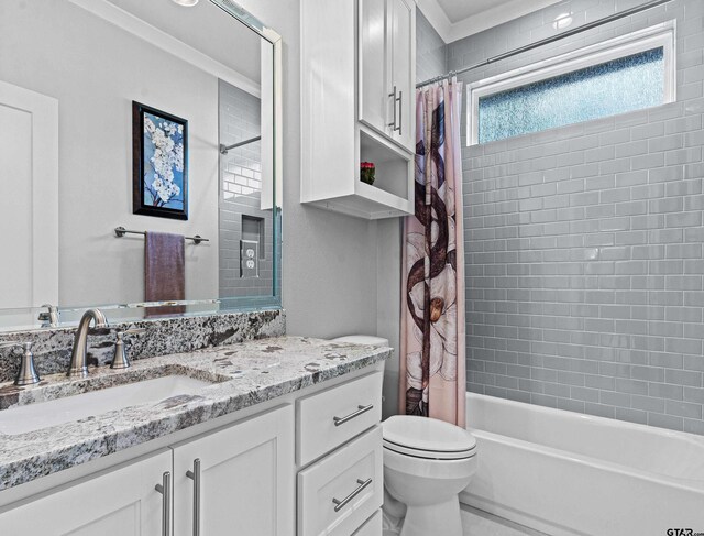 9035 Shallow Cv, Tyler, TX 75703 - full bathroom featuring vanity and shower / bath combination with curtain