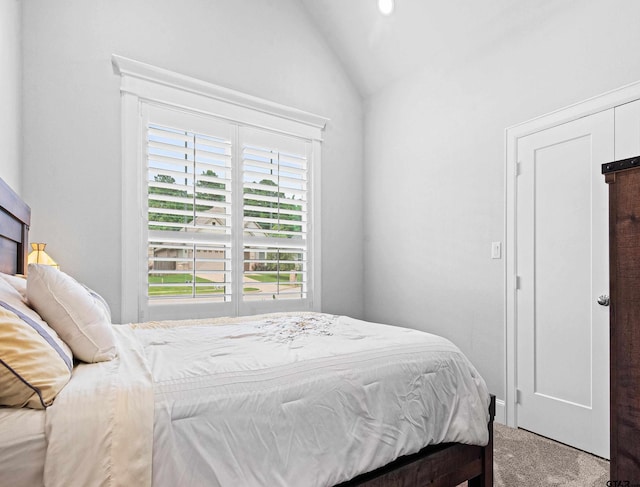 9035 Shallow Cv, Tyler, TX 75703 - bedroom featuring carpet and vaulted ceiling