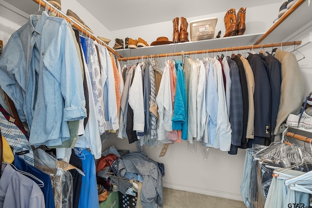 5401 Hollytree Dr, Tyler, TX 75703 - walk in closet with carpet