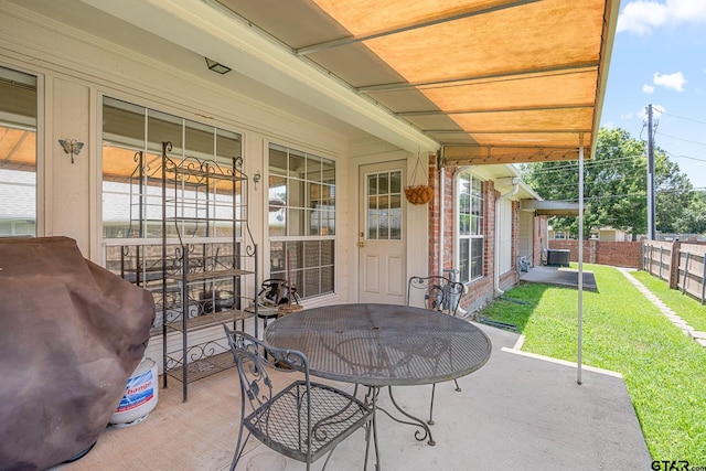 5401 Hollytree Dr, Tyler, TX 75703 - view of patio / terrace with outdoor dining area