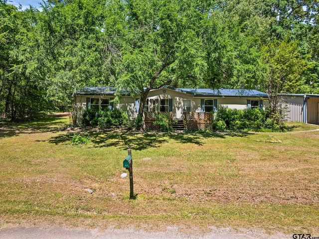 364 San Saba Ln, Mount Vernon, TX 75457 - view of front of property with a front yard