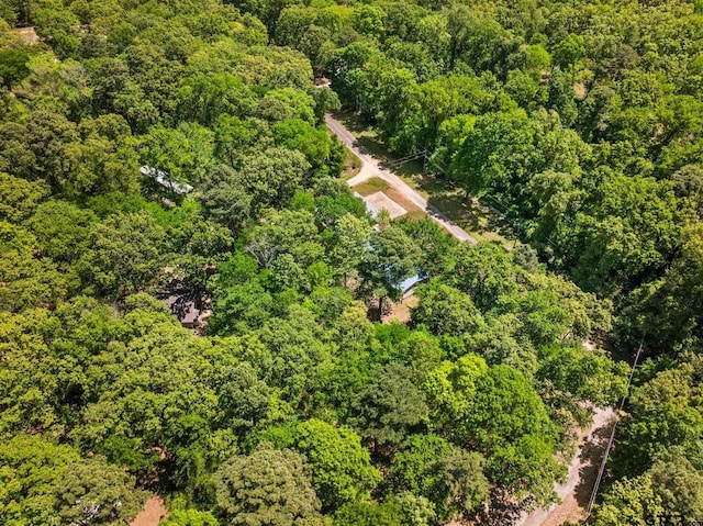 364 San Saba Ln, Mount Vernon, TX 75457 - aerial view featuring a wooded view