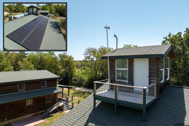 11698 Piper Ln, Frankston, TX 75763 - view of wooden deck