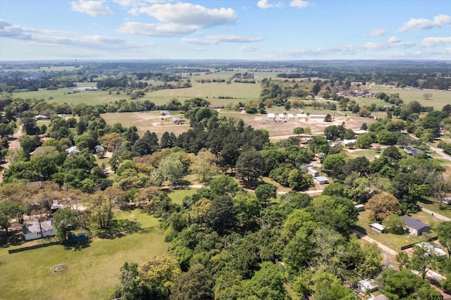 bird's eye view featuring a rural view