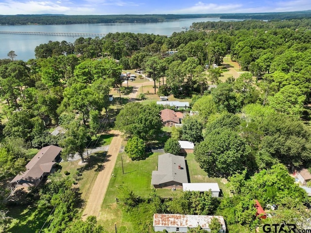 21187 Kristen Dr, Chandler, TX 75758 - aerial view of property and surrounding area featuring a nearby body of water