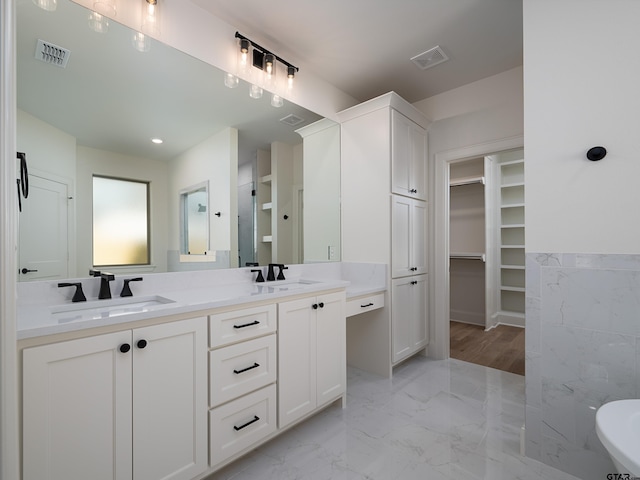 bathroom featuring vanity