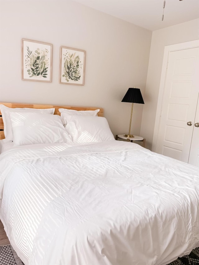 bedroom with a closet