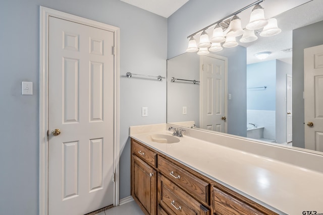 6214 Huntington Dr, Tyler, TX 75703 - bathroom featuring vanity and a tub to relax in