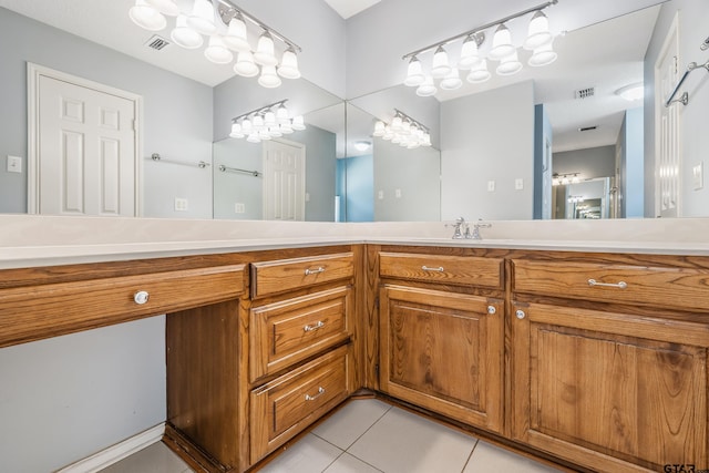 6214 Huntington Dr, Tyler, TX 75703 - full bathroom with tile patterned floors and double vanity