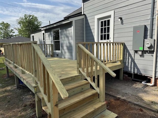 1314 N Queen St, Palestine, TX 75803 - deck featuring stairs