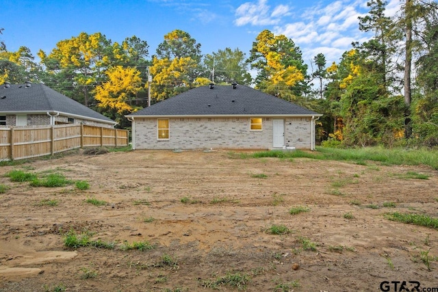 view of rear view of property