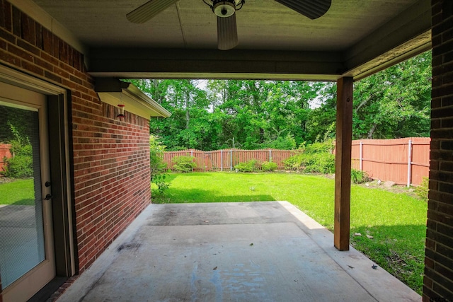 2559 Lazy Acres Ln, Tyler, TX 75707 - view of patio / terrace with a ceiling fan