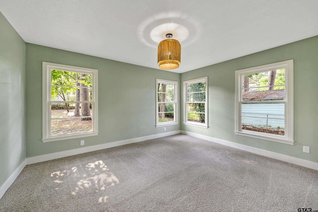 view of carpeted empty room